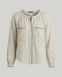 Stribet skjorte, off-white